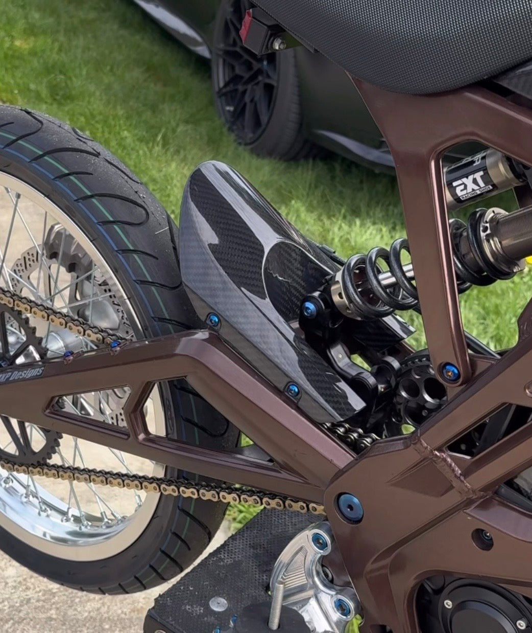 Eride pro real carbon fiber mud guard upgrade