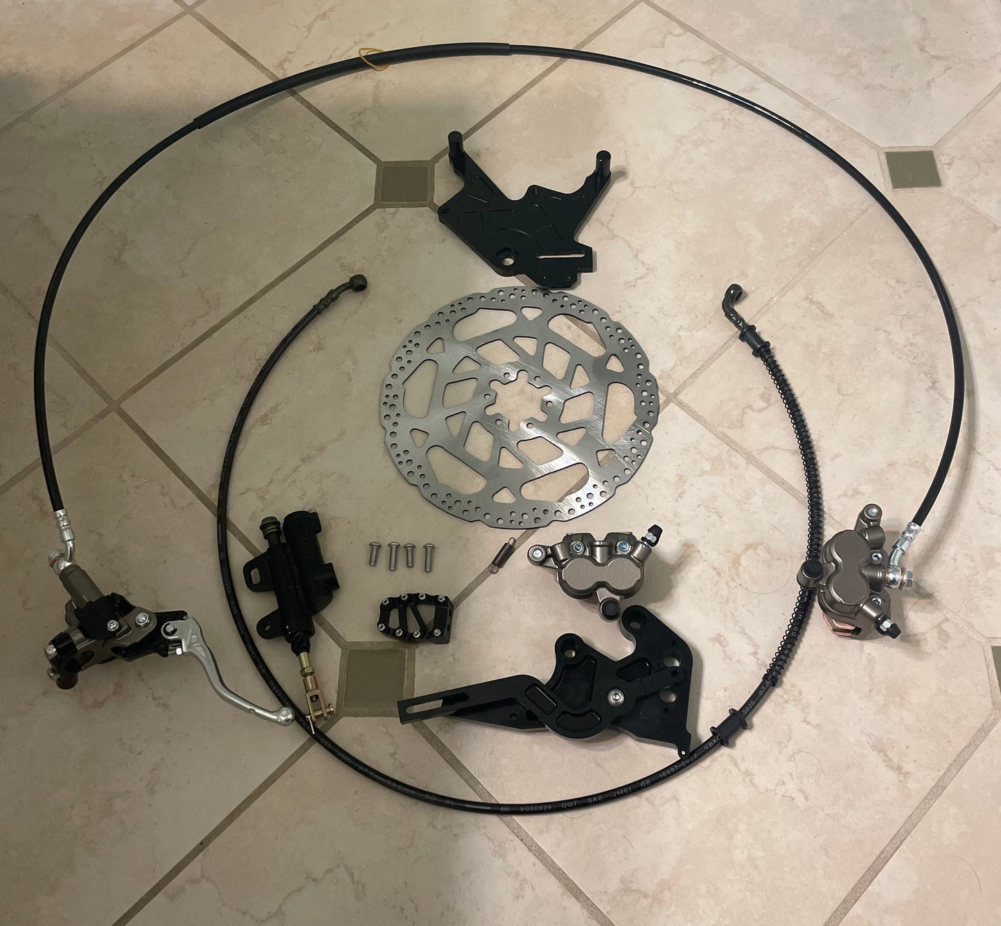 Ultimate Surron LBX / E-Ride Pro Rear Moto Hand & Foot Brake Kit