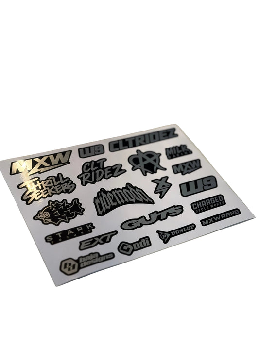 E-Moto Logo Sticker Sheet