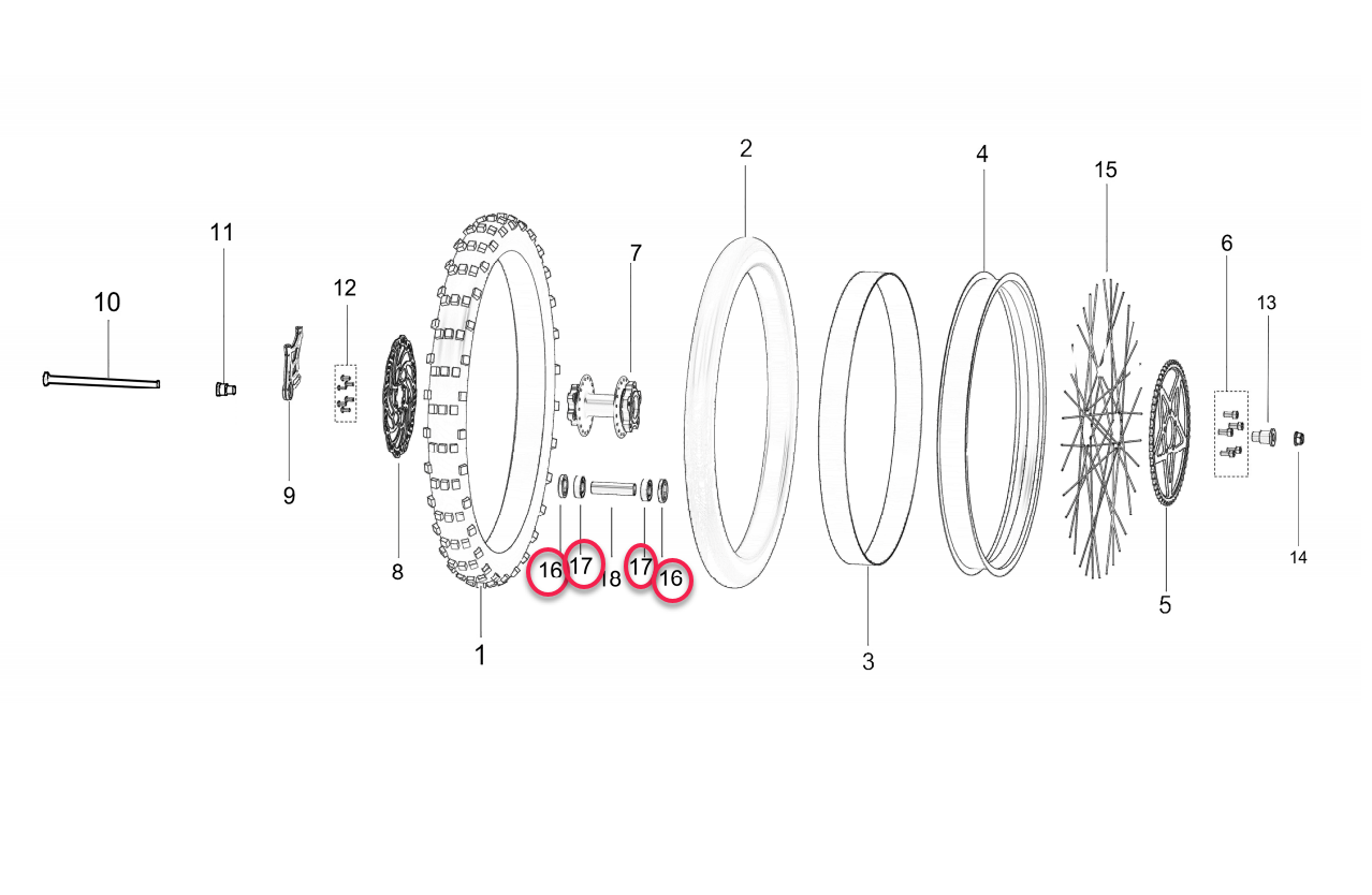 Bearing Kit | Rear Wheel – Sur-Ron LBX / Talaria / E-Ride Pro