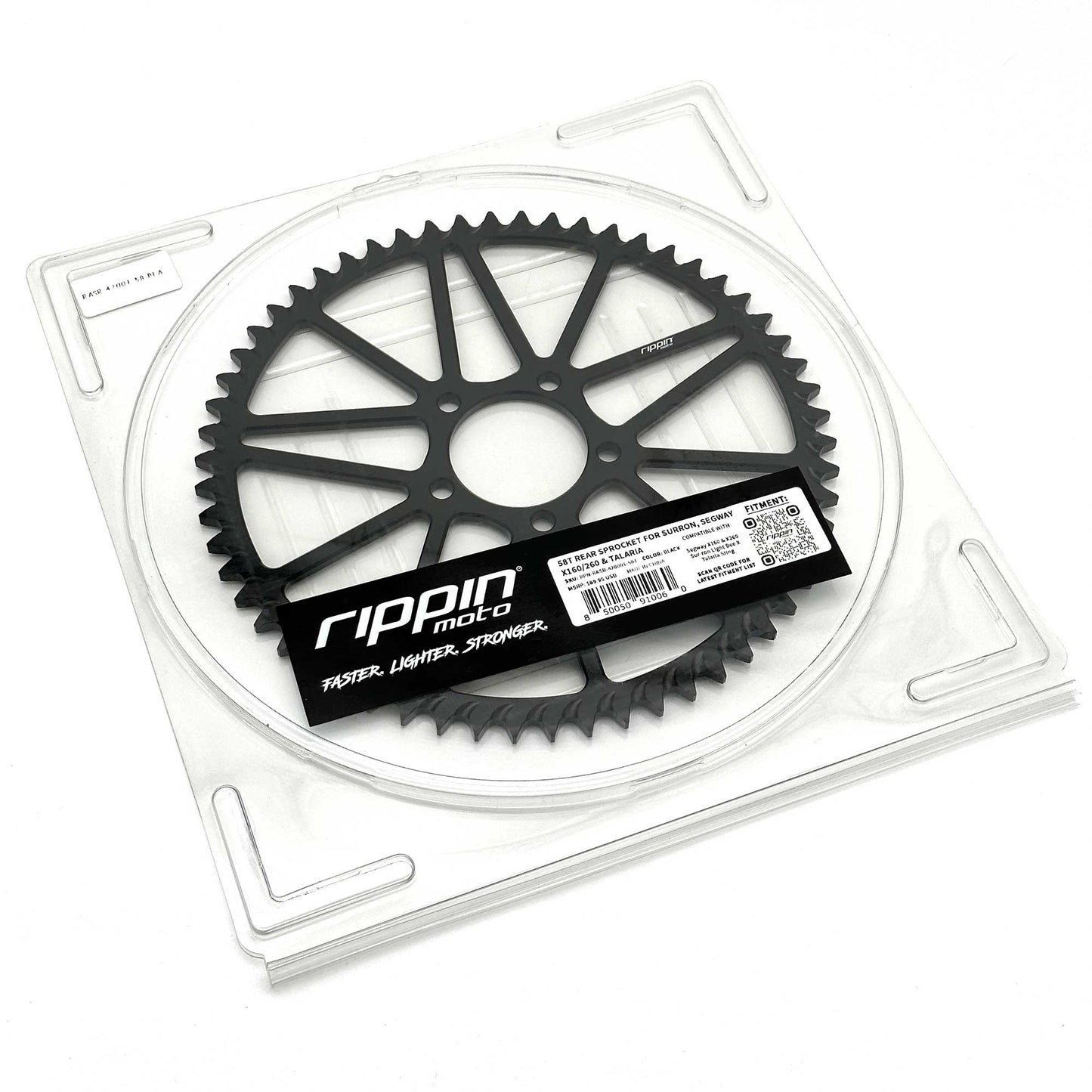 58 Tooth Aluminum Rear Sprocket | Surron LBX, Talaria Sting, E-Ride PRO SS, Rawrr Mantis