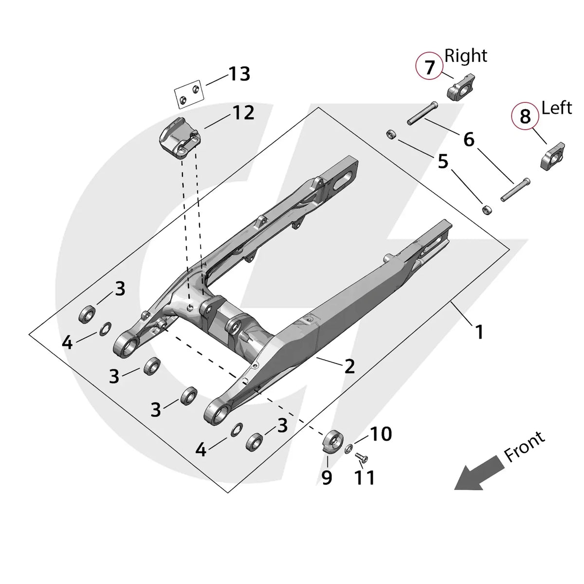 Surron Ultra Bee – Axle Chain Adjuster Block (Left / Right) | OEM