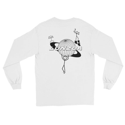Lunzoa Stick Figures White Long Sleeve