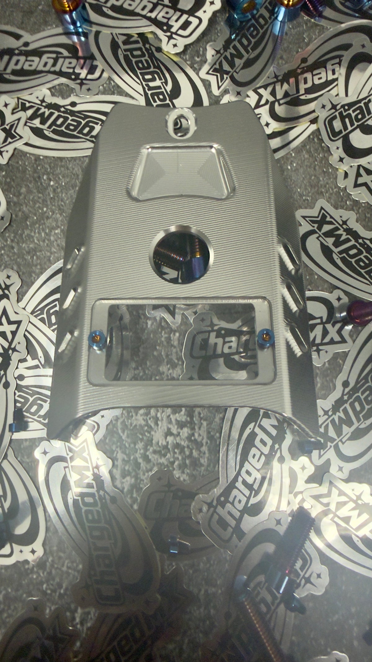 Talaria XXX ignition cover window titanium (Set of 2)