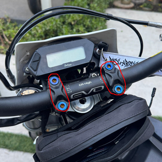 Titanium Ultra Bee Handlebar Clamp/Mount Bolts