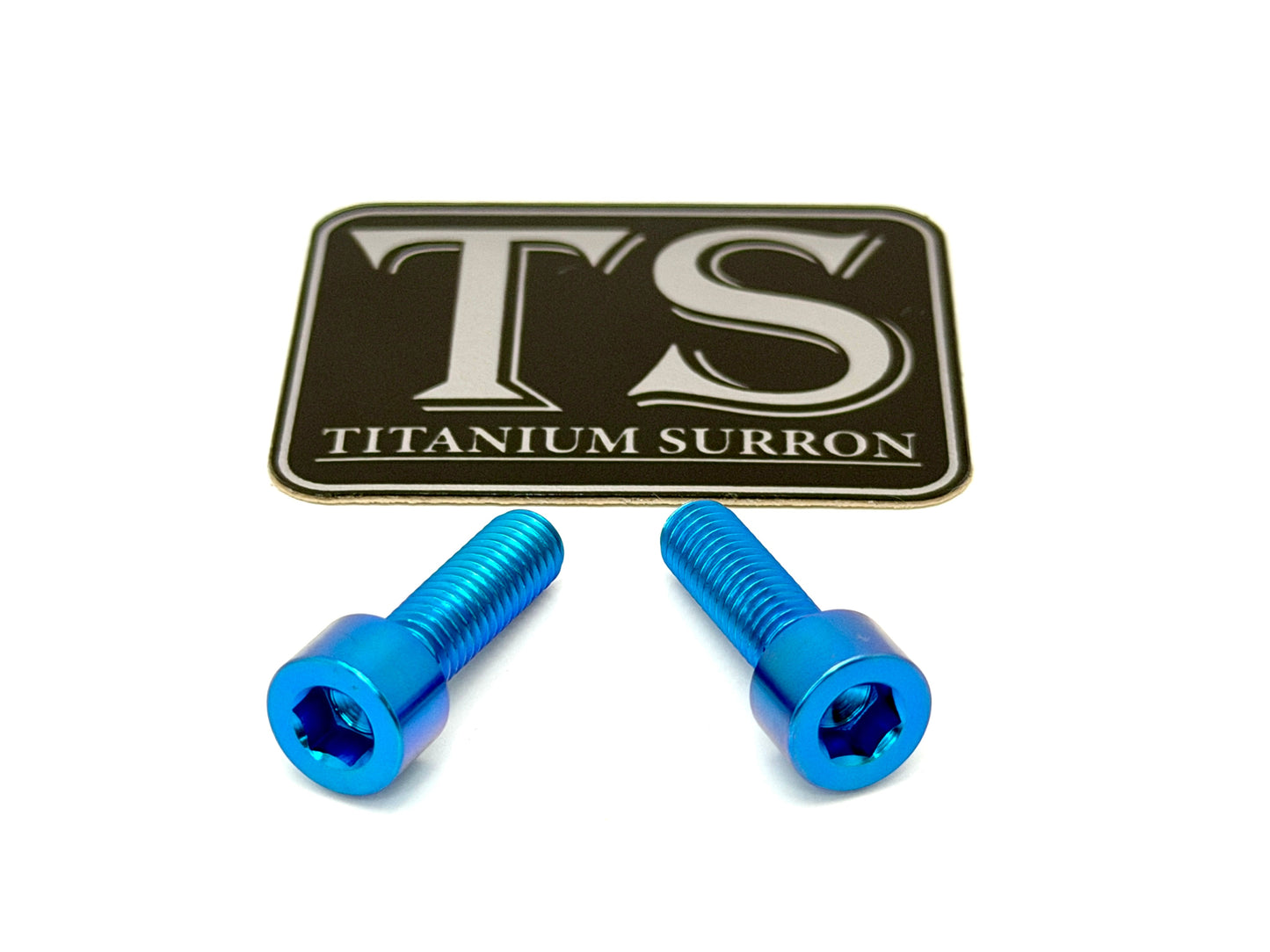 Titanium Surron Ultra Bee Headlight Bracket bolts by Prickly for Baja Squadron