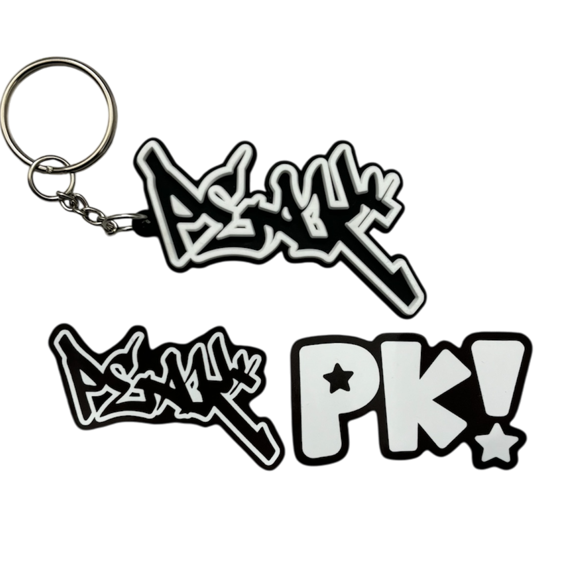 3D Peak Keychain and Sticker Pack