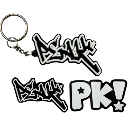 3D Peak Keychain and Sticker Pack