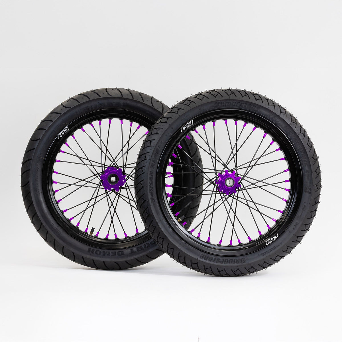 Blackline Ready-to-Ride Supermoto Wheelset for Arctic Leopard XE PRO S