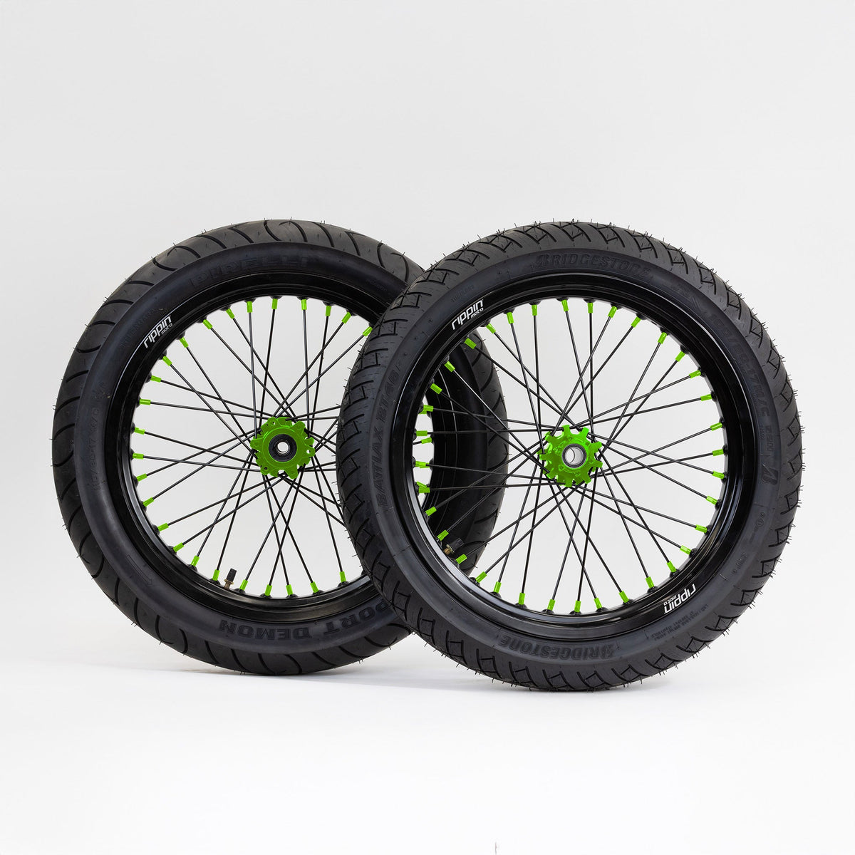 Blackline Ready-to-Ride Supermoto Wheelset for E-Ride Pro SS 2.0
