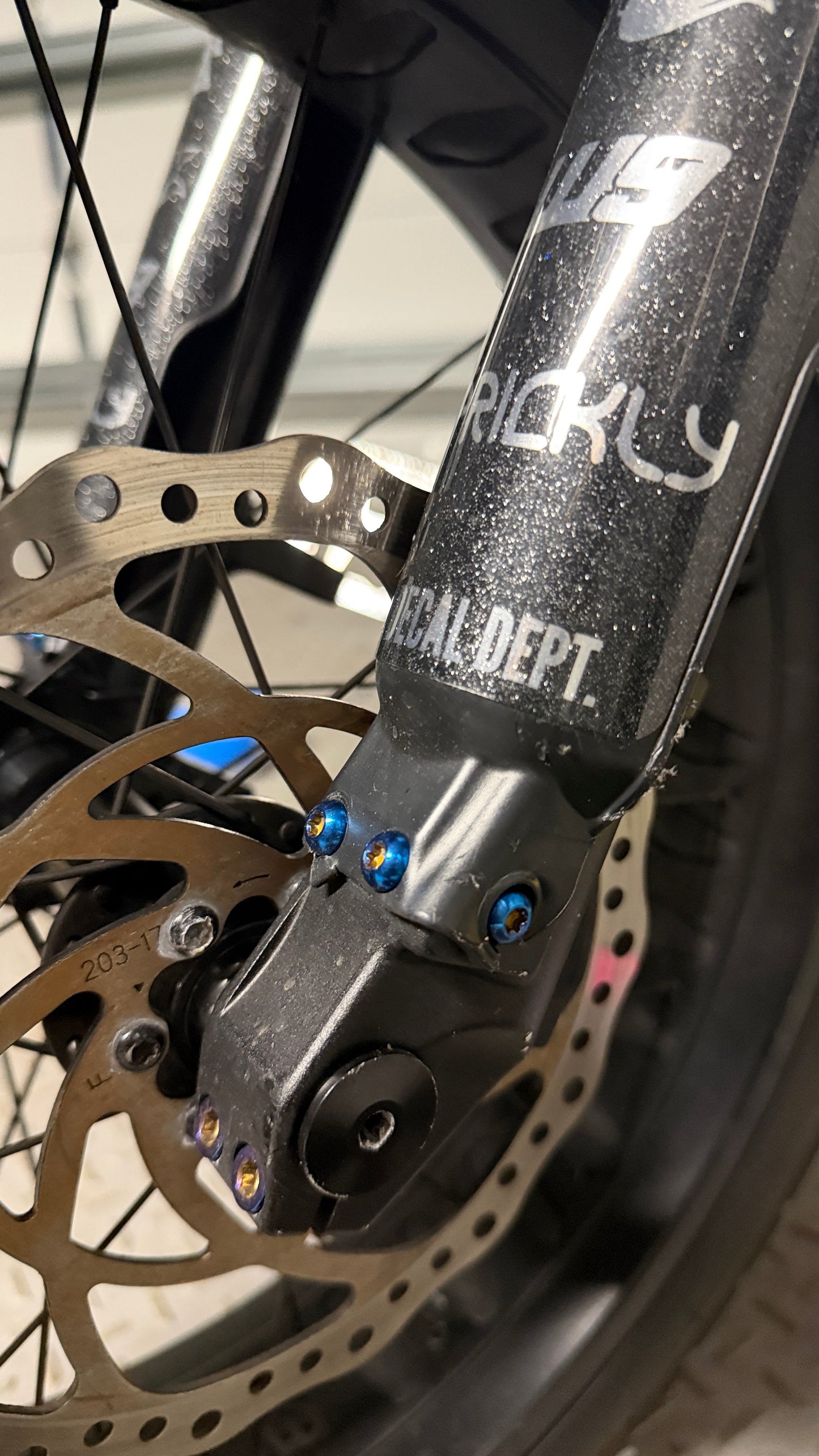 Super73 Titanium Fork Guard Bolts