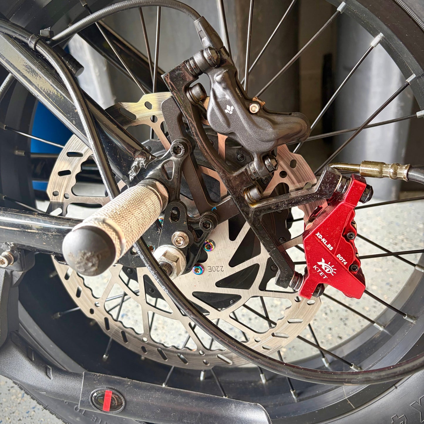 Footbrake Kit for Peg-Converted E-Bikes