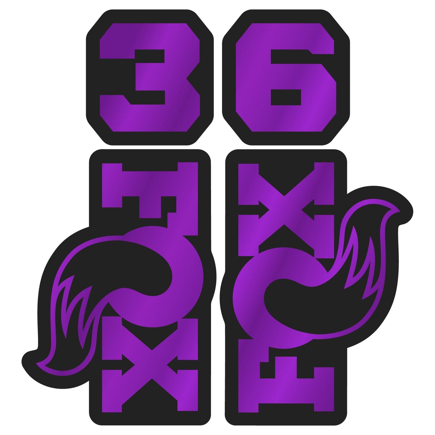 Metallic 2026 Fox 36 Fork Decal