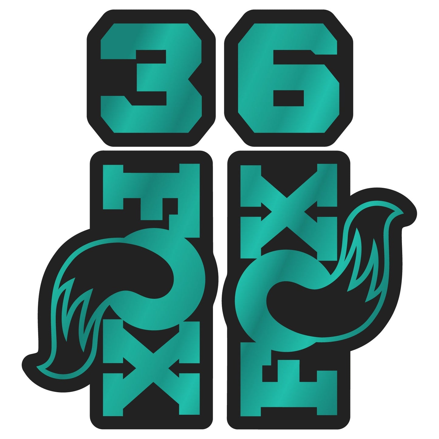 Metallic 2026 Fox 36 Fork Decal