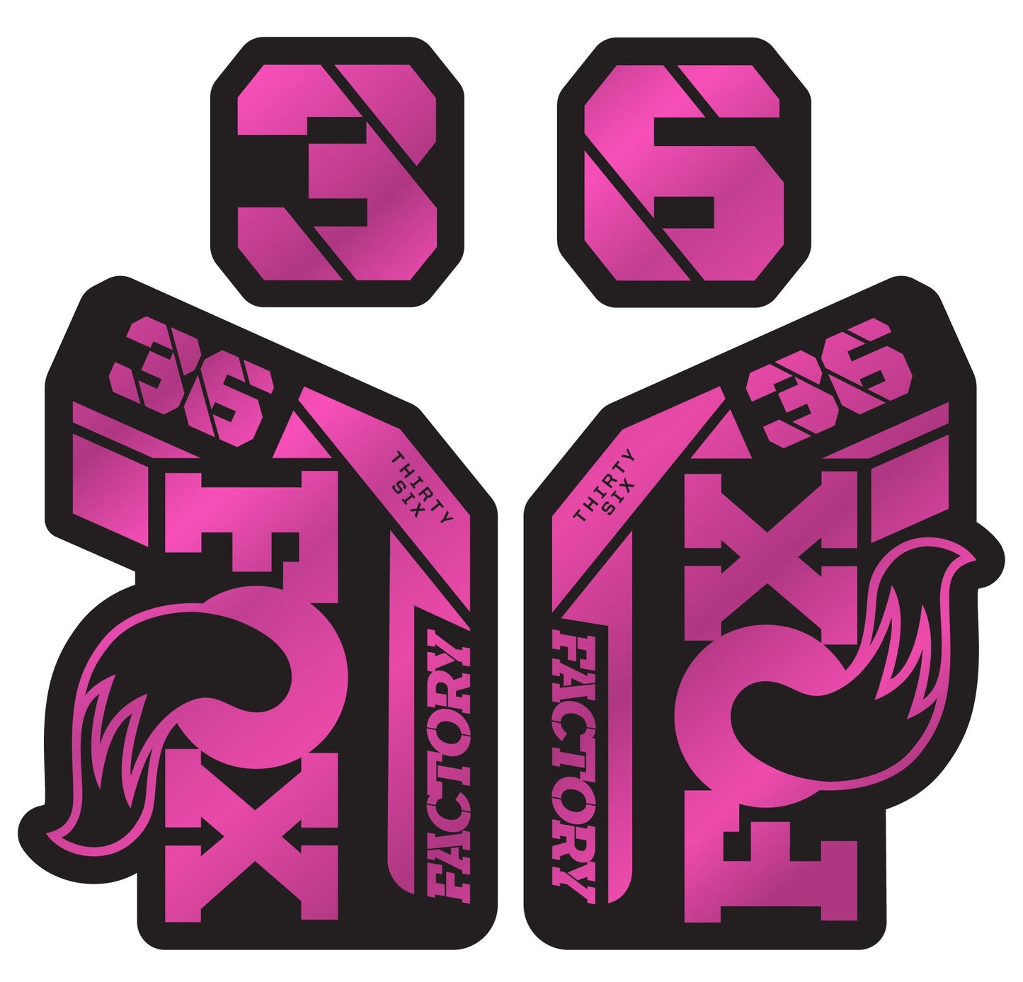 Metallic Fox 36 Factory Fork Decal