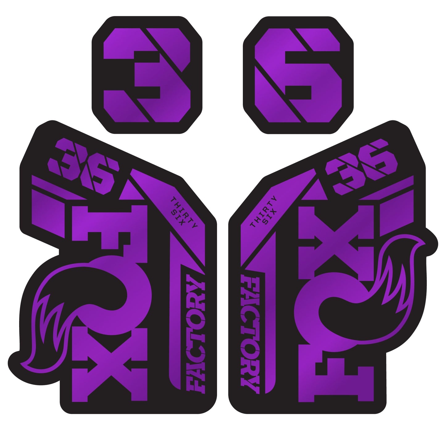 Metallic Fox 36 Factory Fork Decal