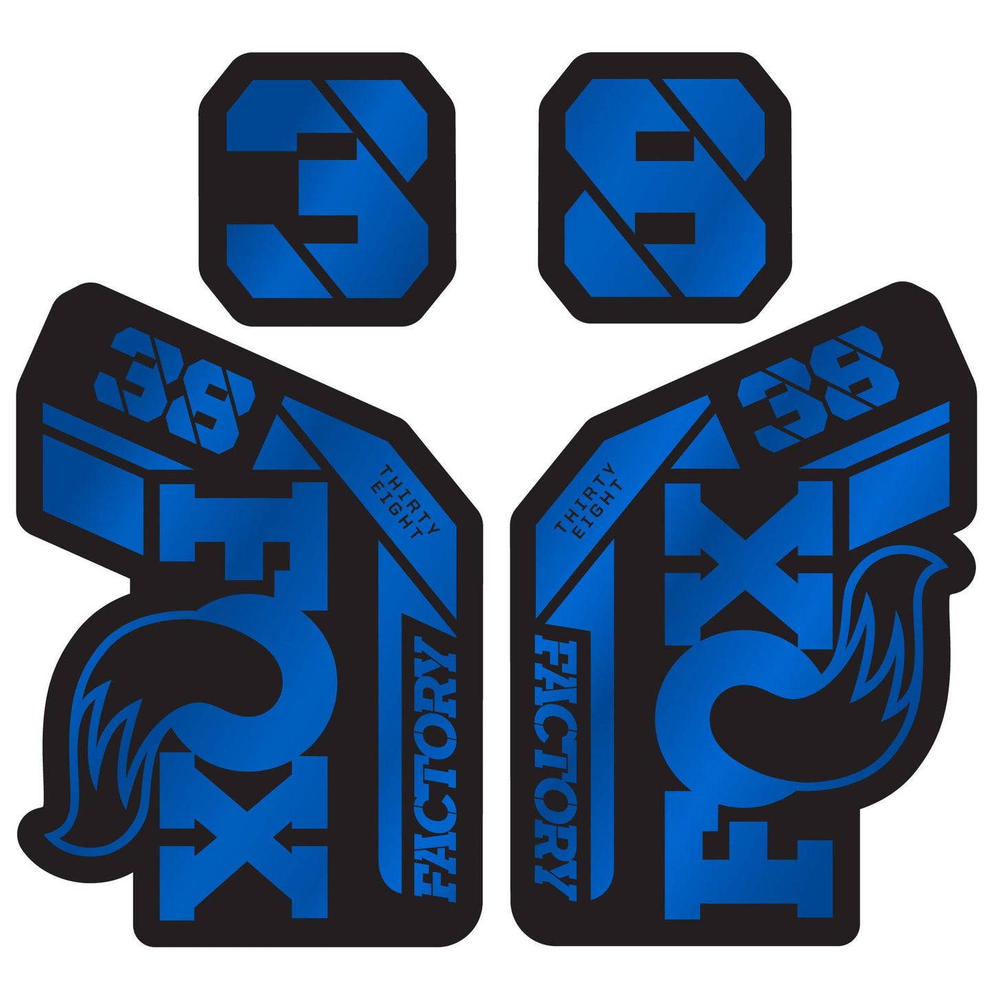 Metallic Fox 38 Factory Fork Decal