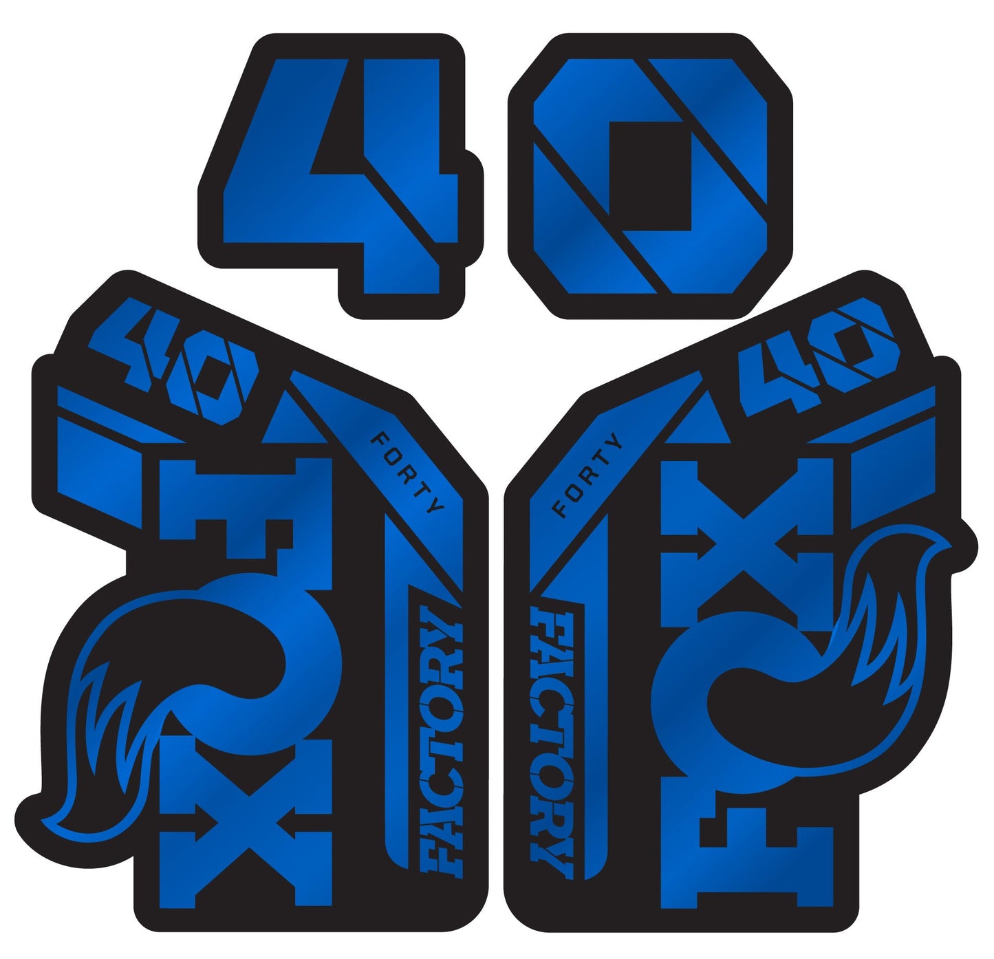 Metallic Fox 40 Fork Decal