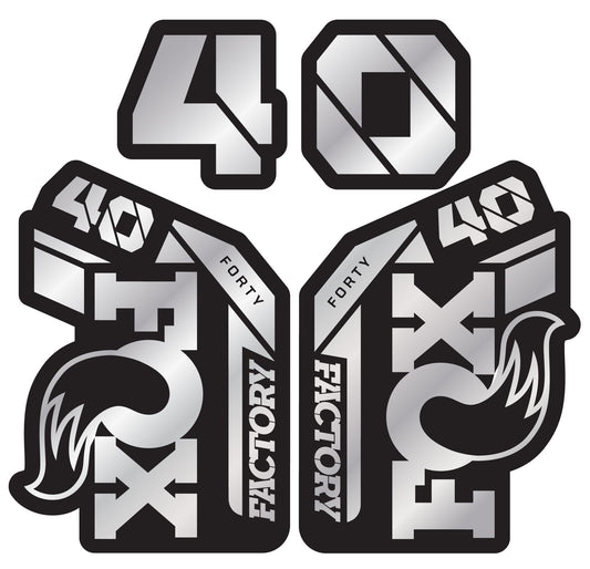 Metallic Fox 40 Fork Decal