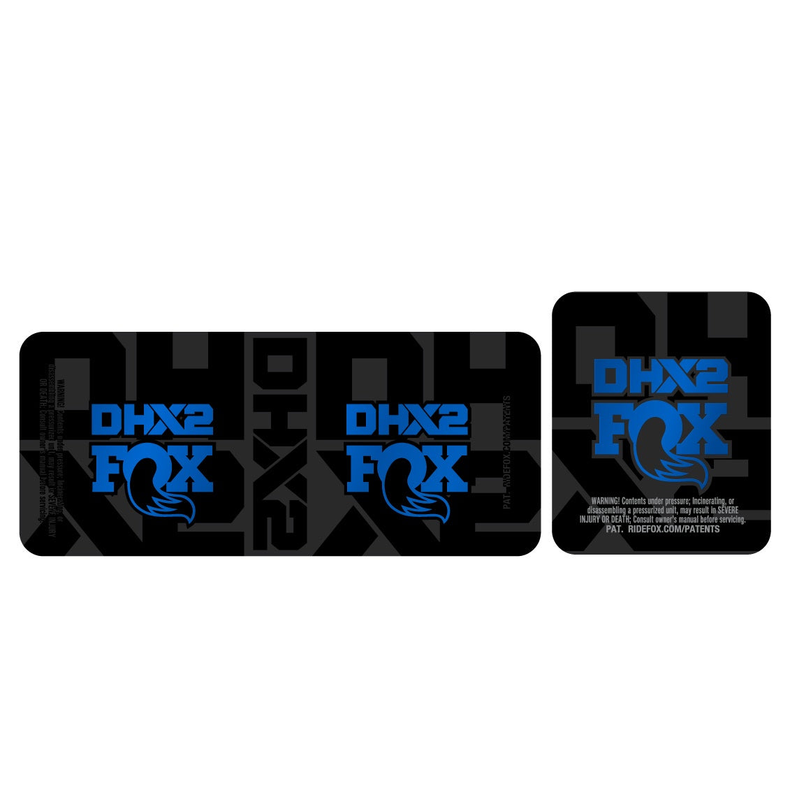 Metallic 2026 Fox DHX2 Shock Decal