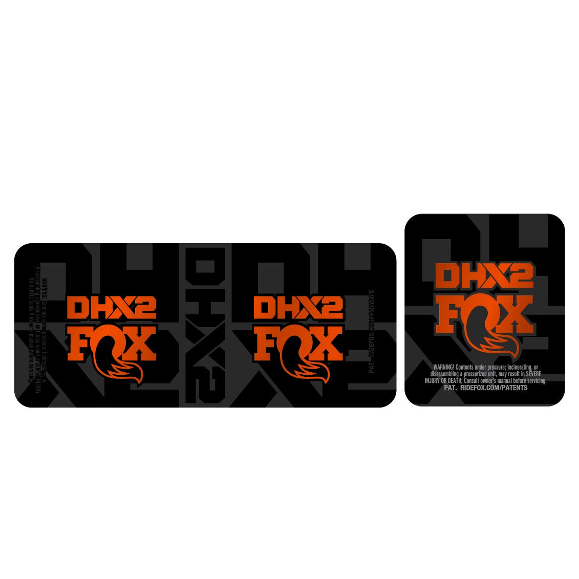 Metallic 2026 Fox DHX2 Shock Decal