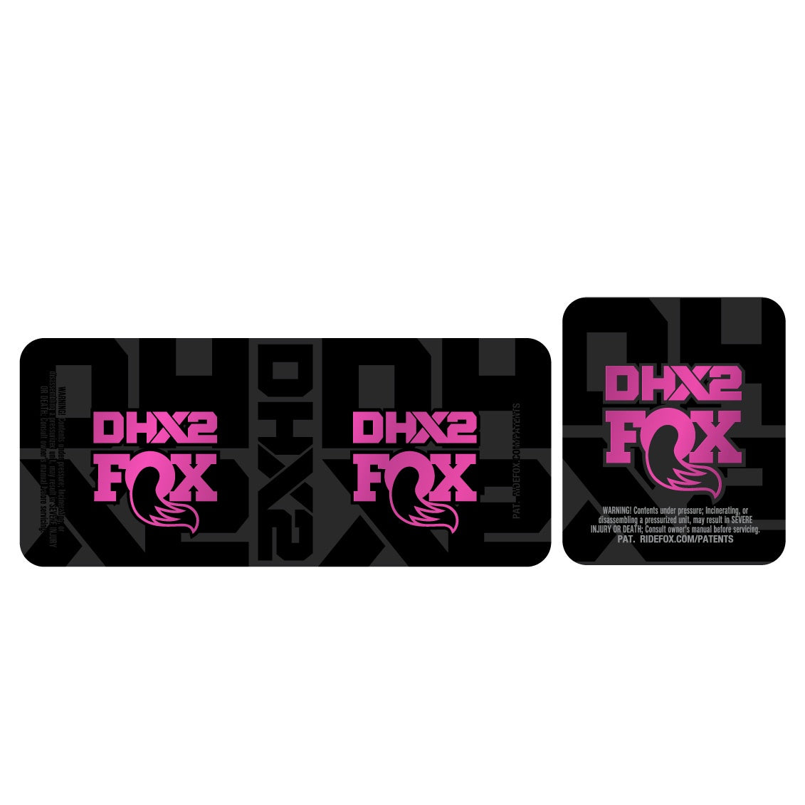 Metallic 2026 Fox DHX2 Shock Decal