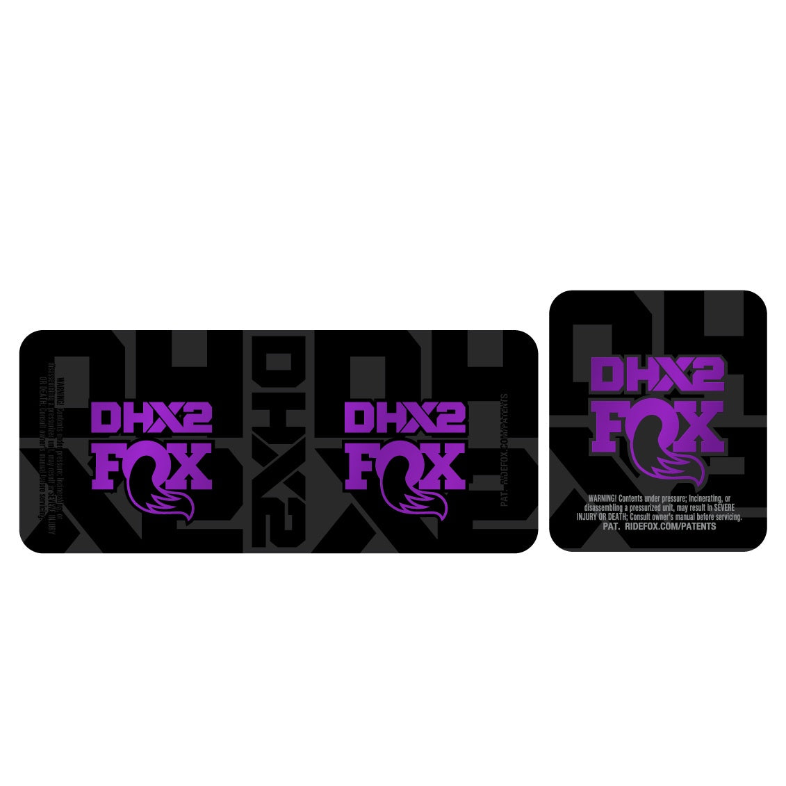 Metallic 2026 Fox DHX2 Shock Decal