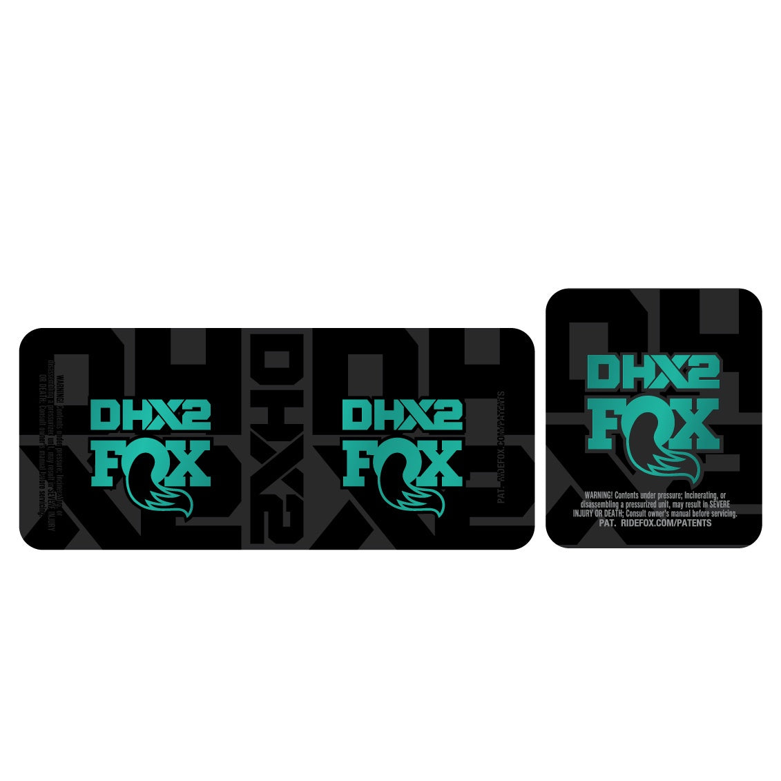 Metallic 2026 Fox DHX2 Shock Decal