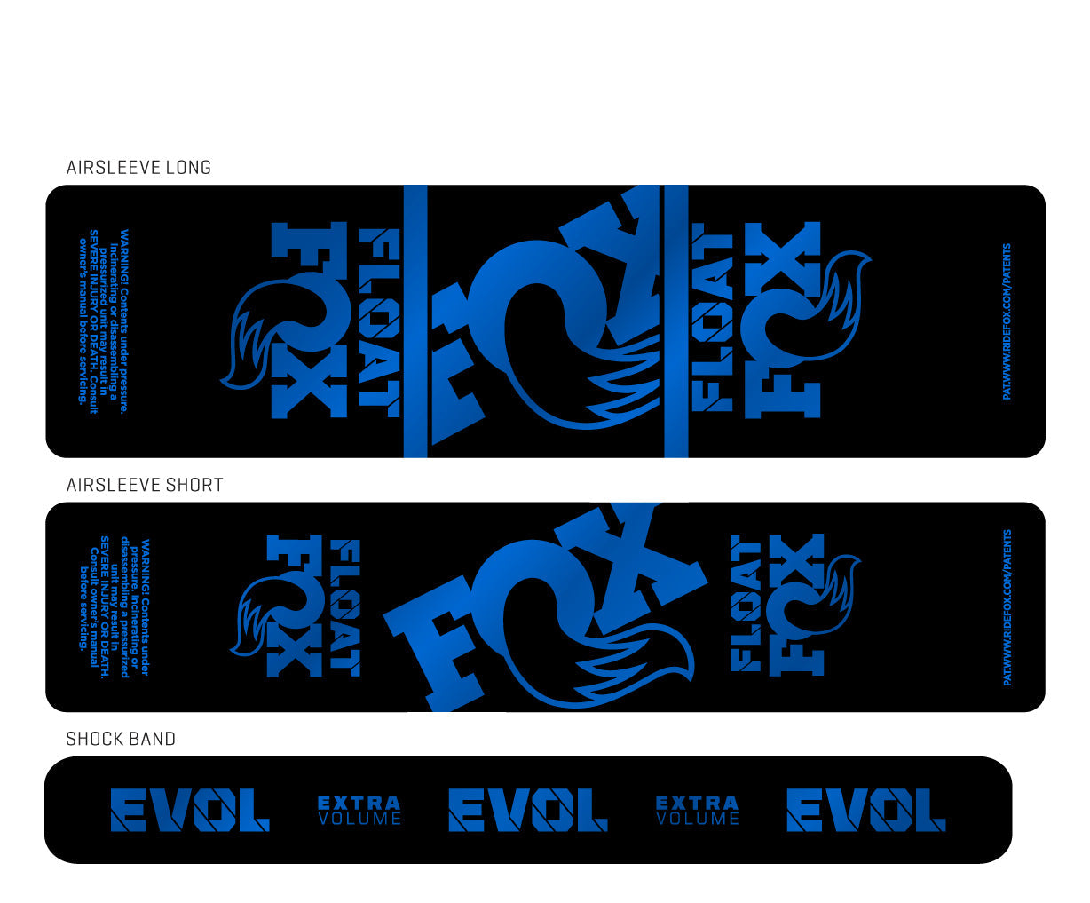Metallic 2024+ Fox Float Shock Decal