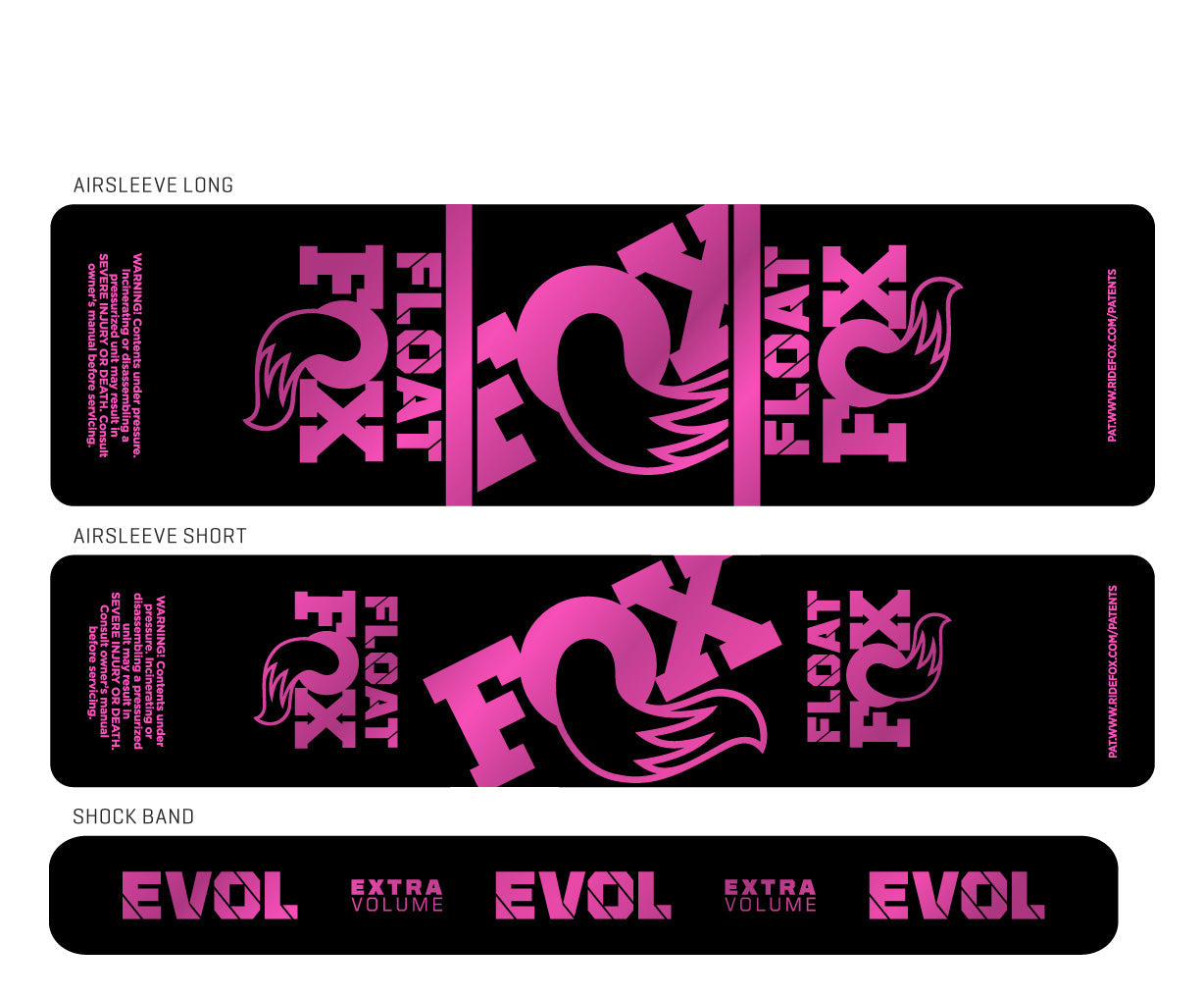 Metallic 2024+ Fox Float Shock Decal