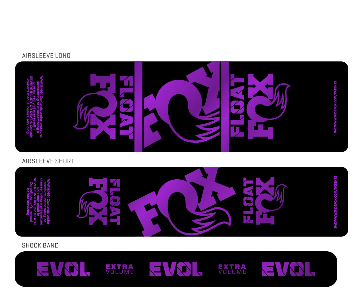Metallic 2024+ Fox Float Shock Decal