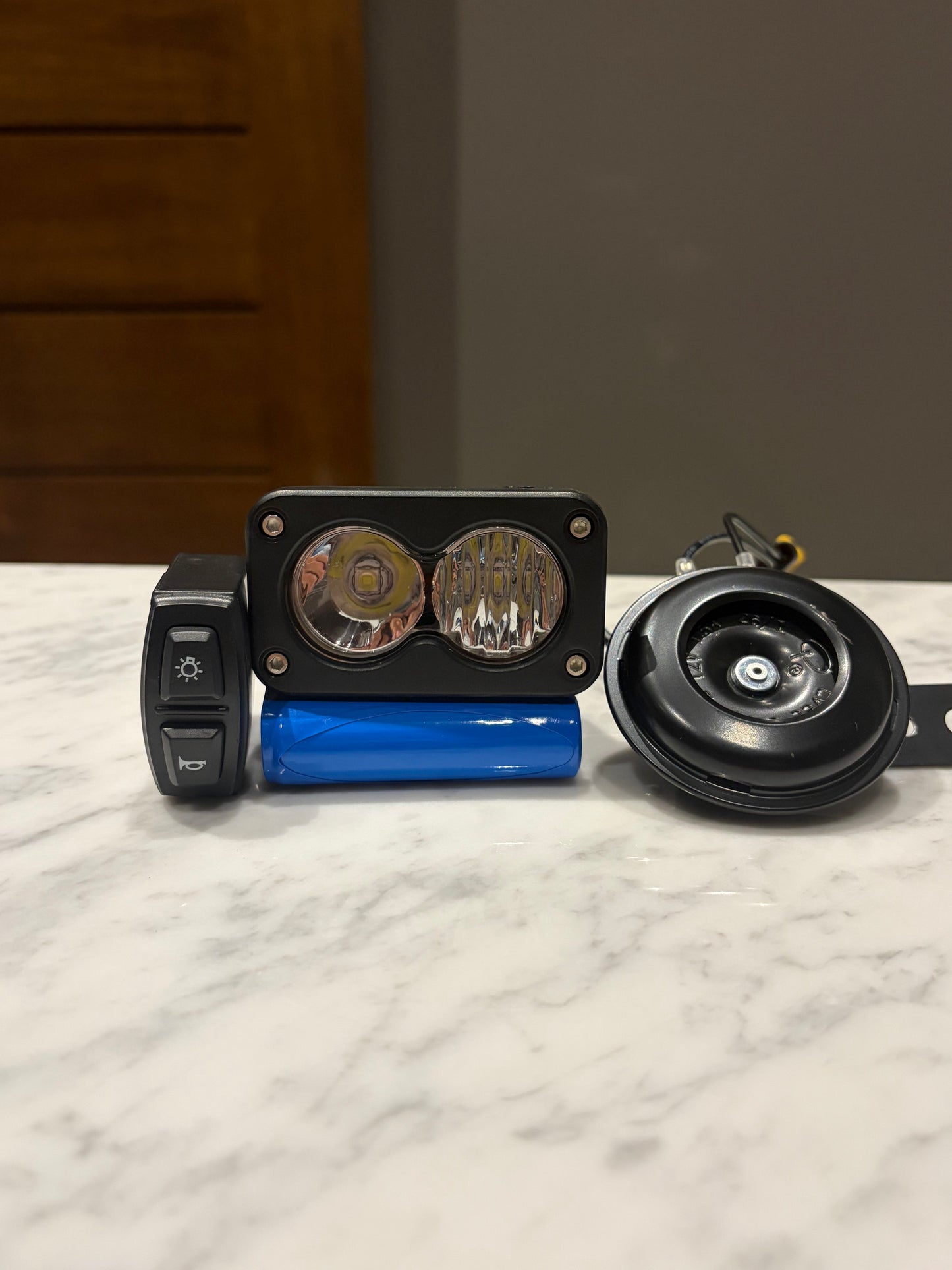 Baja Light & Horn Combo Kit  (Rechargeable & Fits All Bikes)