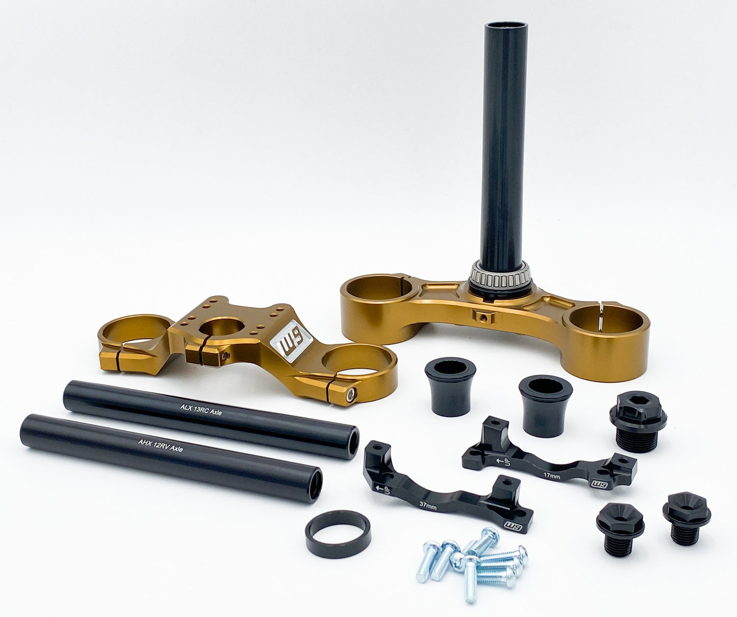 Warp 9 FastAce Drop Crown Triple Clamps