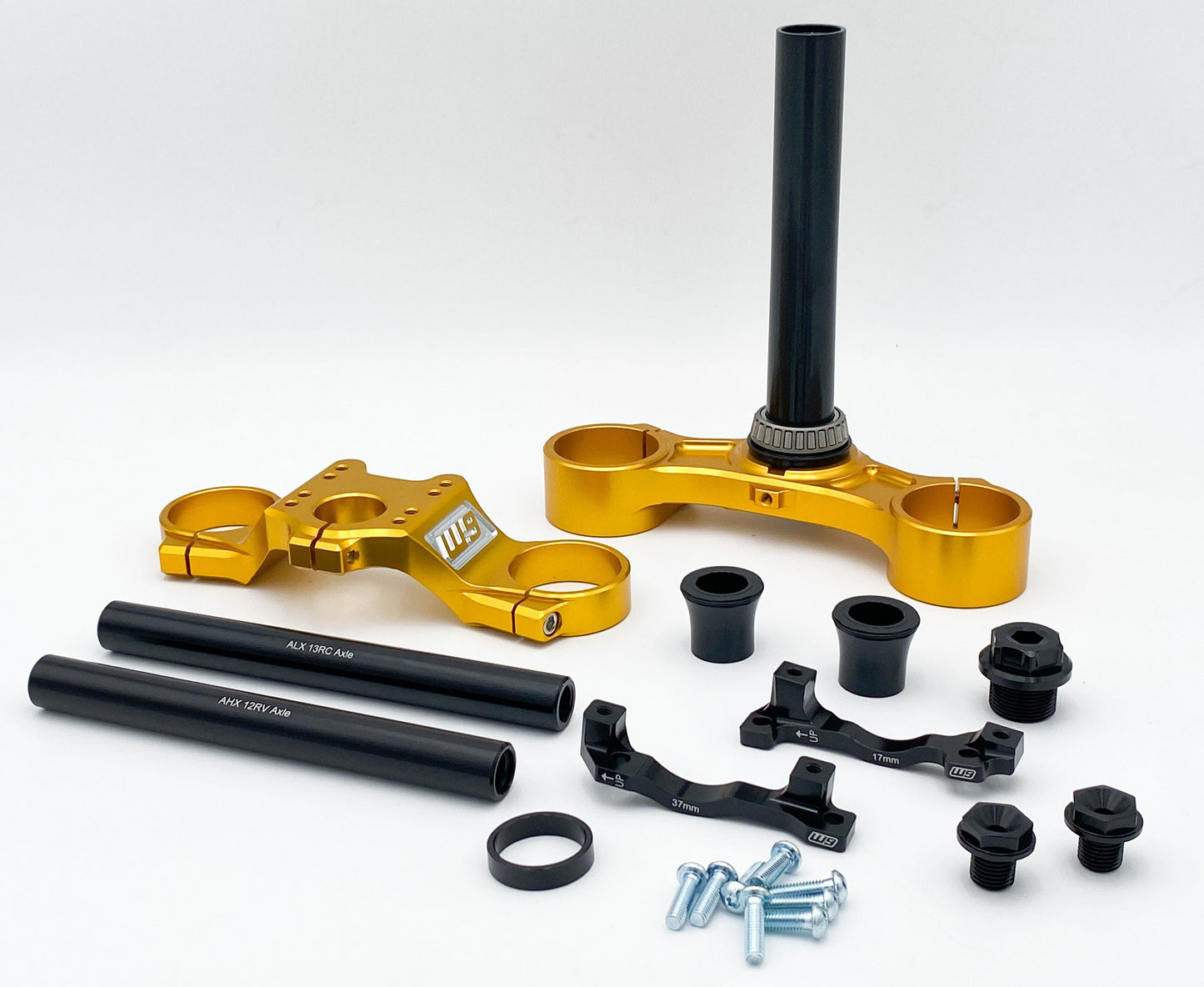Warp 9 FastAce Drop Crown Triple Clamps