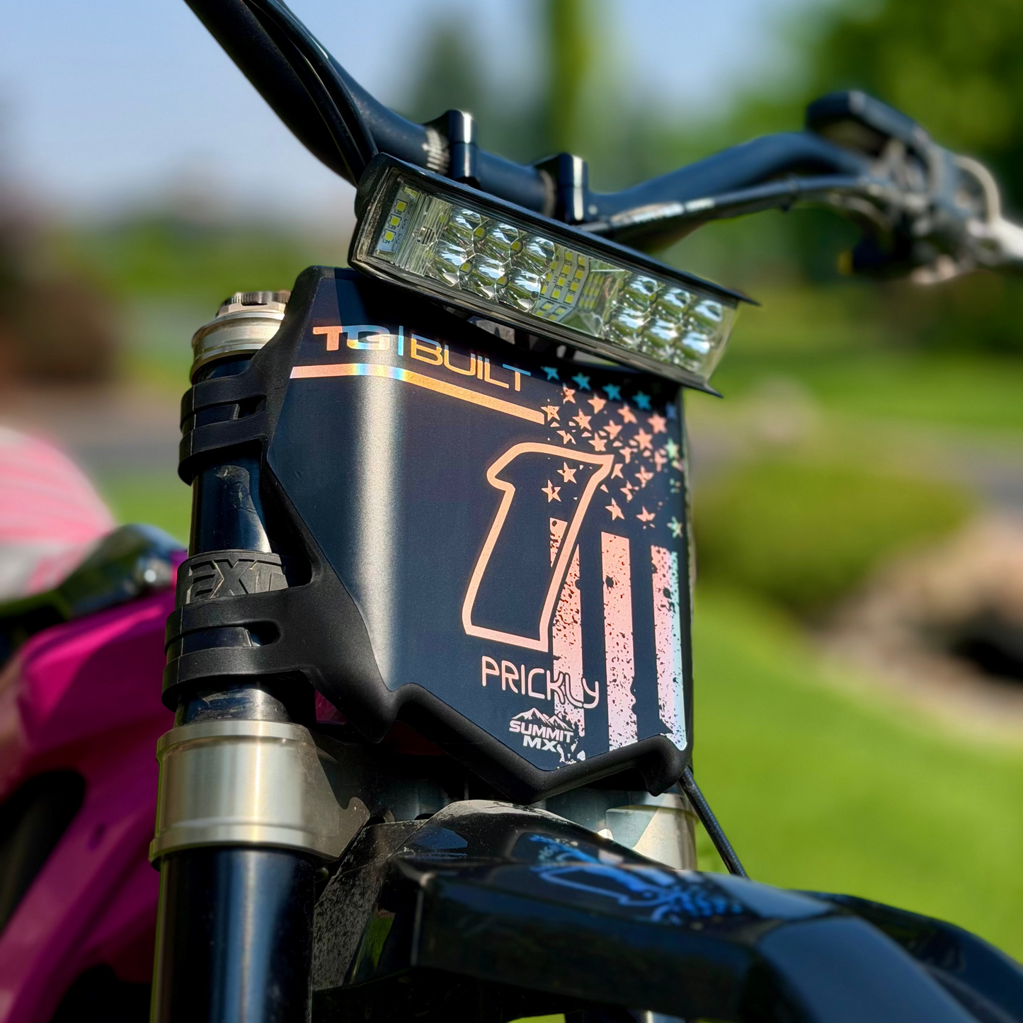 Stars & Stripes Number Plate Decal