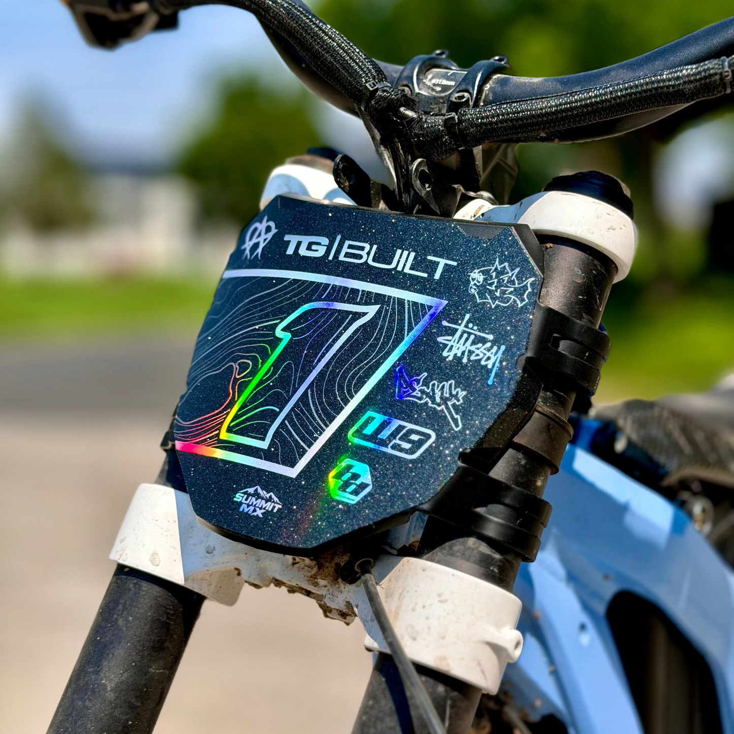 Switchback Number Plate Decal