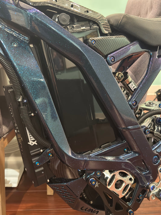 E-Bike "invisible" Vantablack Battery Wrap