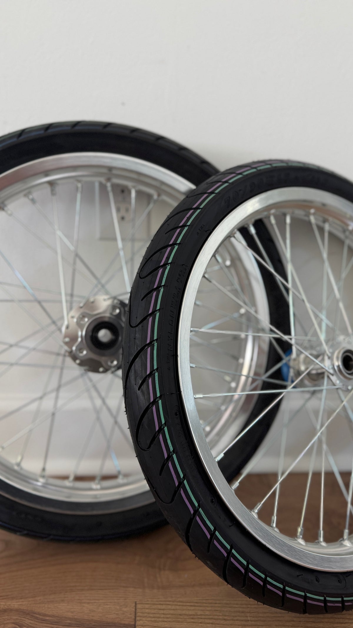 17in Chrome Supermoto Wheel Kit | Surron LBX / E Ride Pro / 79Bike
