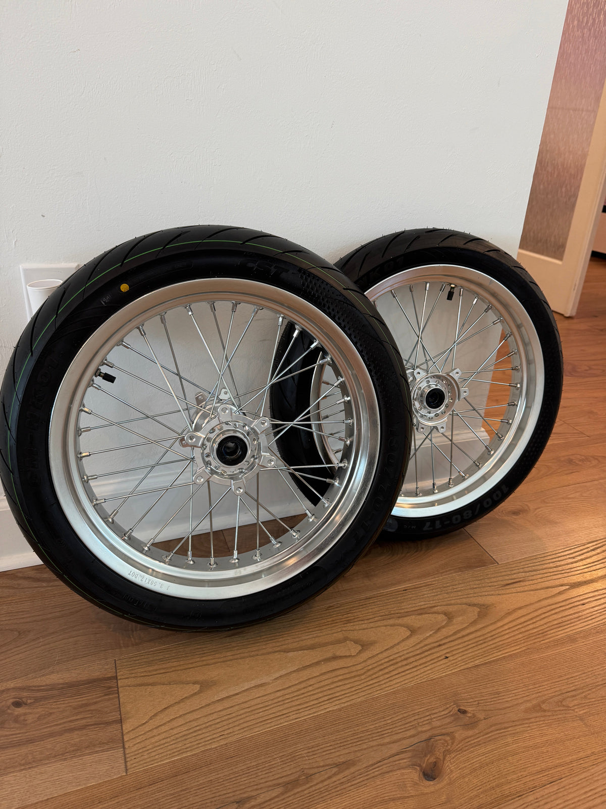 17in Chrome Supermoto Wheel Kit | Surron Ultra Bee