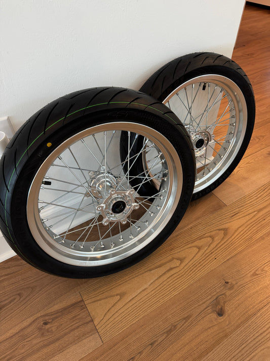 17in Chrome Supermoto Wheel Kit | Surron Ultra Bee