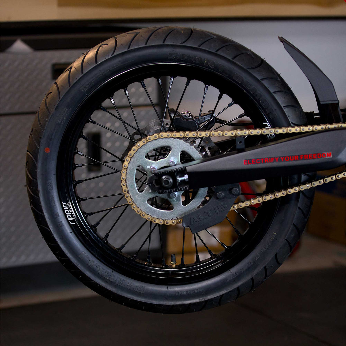 Blackline Ready-to-Ride Supermoto Wheelset for Arctic Leopard XE PRO S