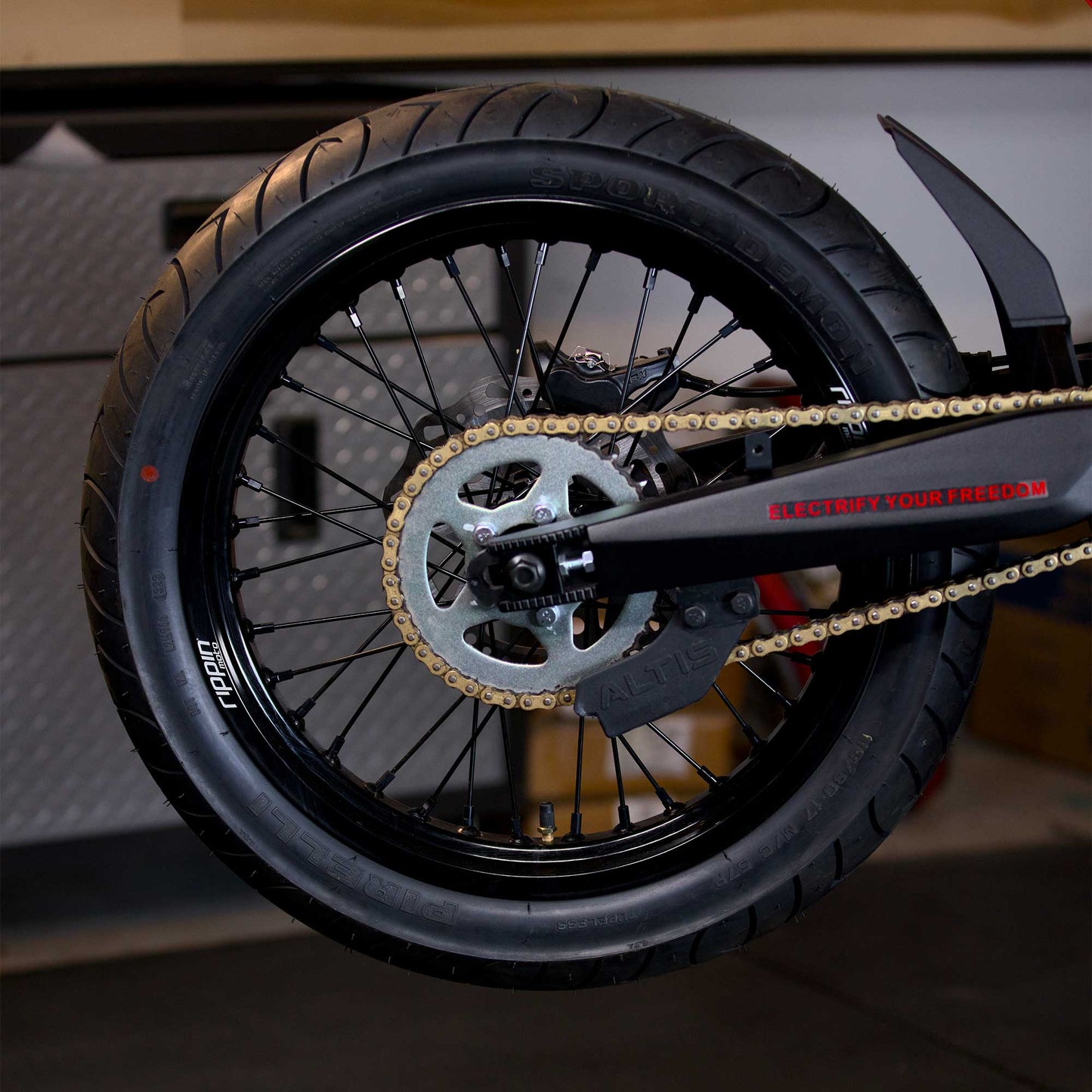 Blackline Supermoto Wheelset for Arctic Leopard XE PRO S