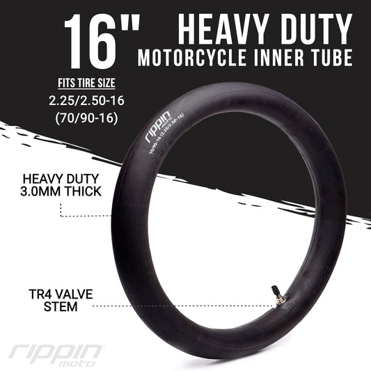 70/90-16 (2.25/2.50-16) Heavy Duty 16” Inner Tube – 3MM Thick