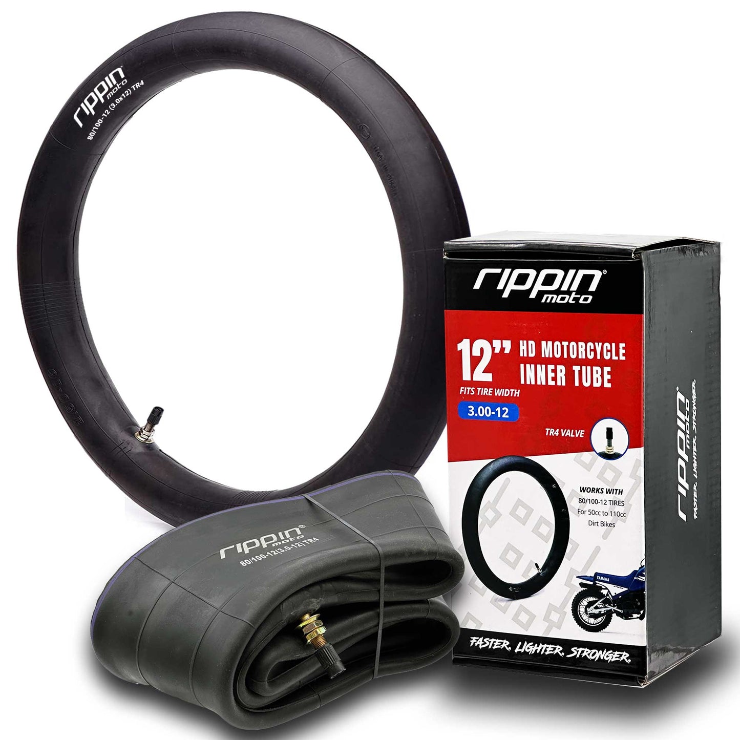 80/100‑12 (3.0‑12) Heavy Duty Inner Tube – 3 mm Thick