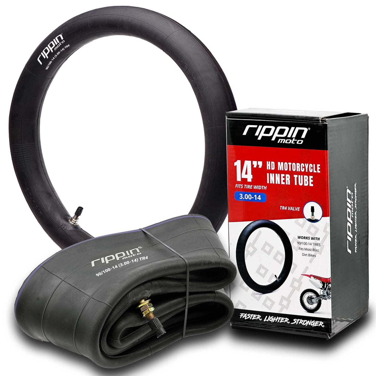 90/100‑14 (3.0‑14) Heavy Duty Inner Tube – 3 mm Thick
