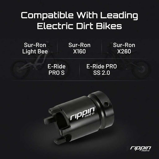 4-Pin Jackshaft & Swing Arm Lock Nut Socket — 1/2" Drive
