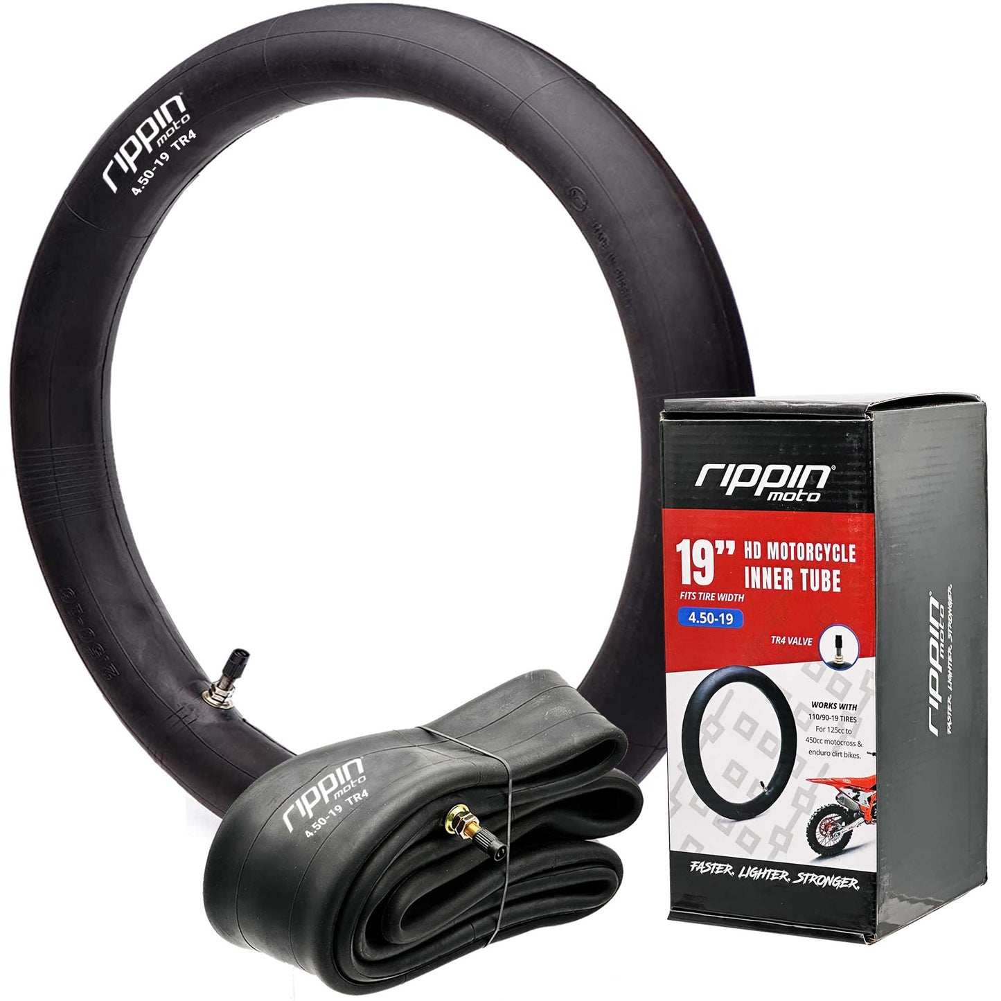 Rippin Moto 110/90-19 (4.50x19) Heavy Duty 3MM Inner Tube – TR4 Valve