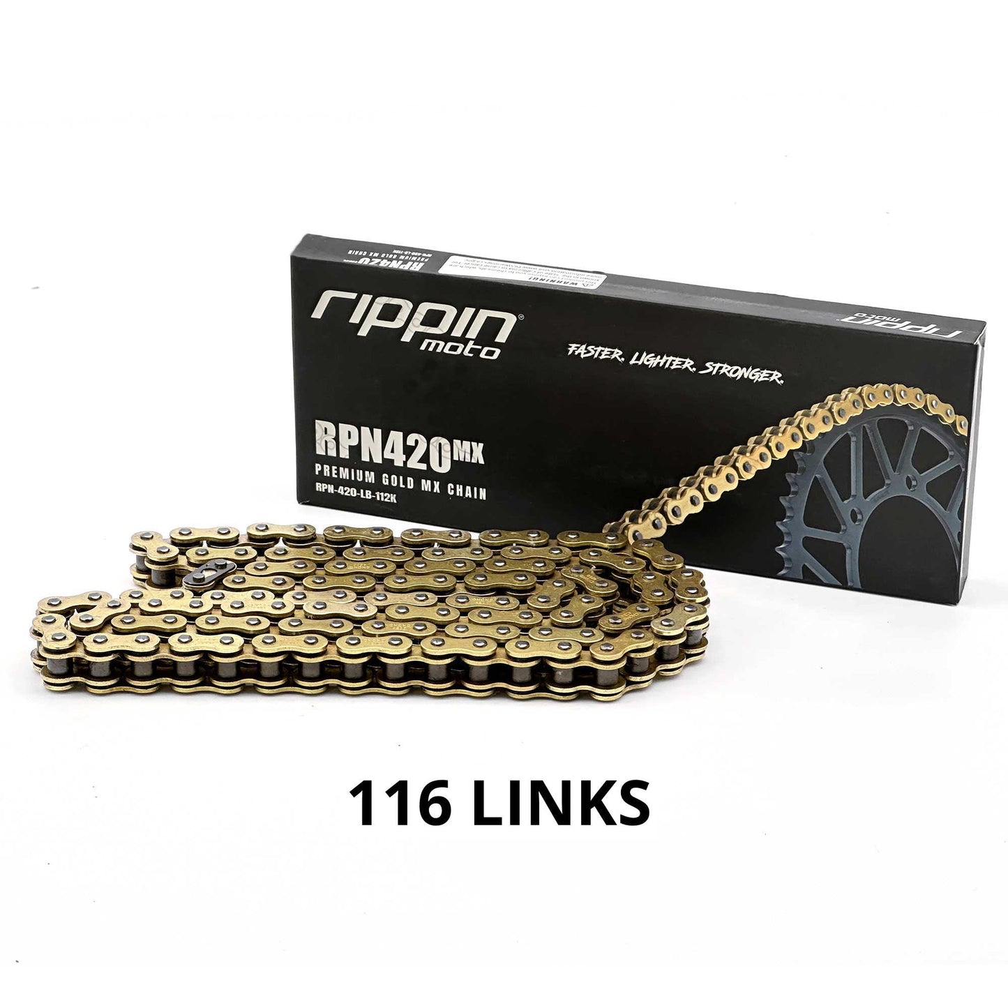 RPN420MX Premium Gold MX O-Ring Chain | Surron LBX, Talaria, Rawrr Mantis, E-Ride PRO SS