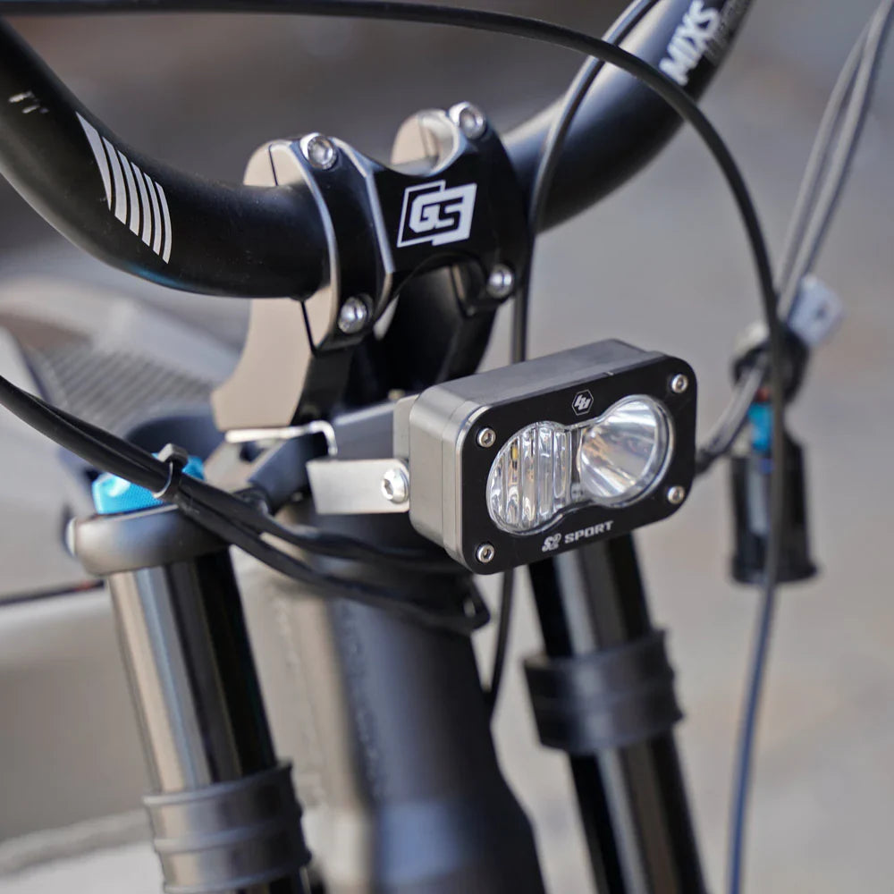 Chimera Stainless Steel Baja Designs S2 / Squadron Light Bracket – Surron, Talaria & Electric Dirt Bikes