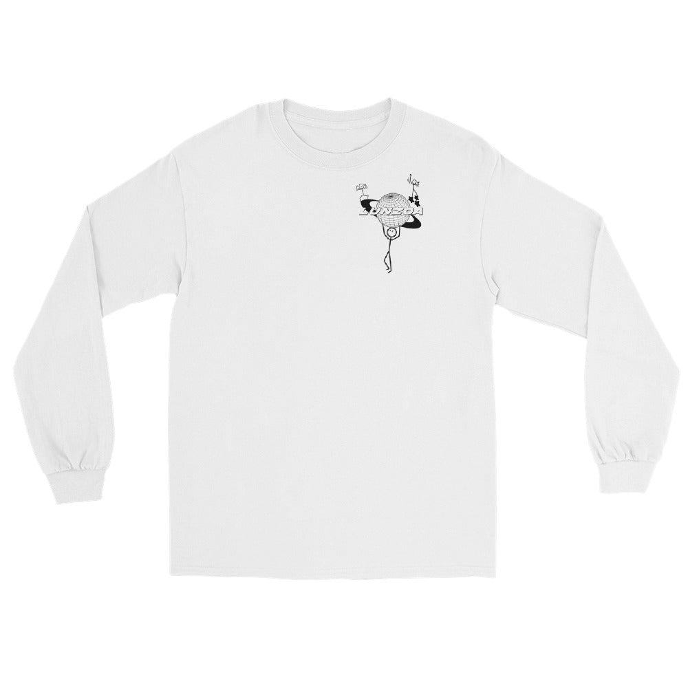 Lunzoa Stick Figures White Long Sleeve